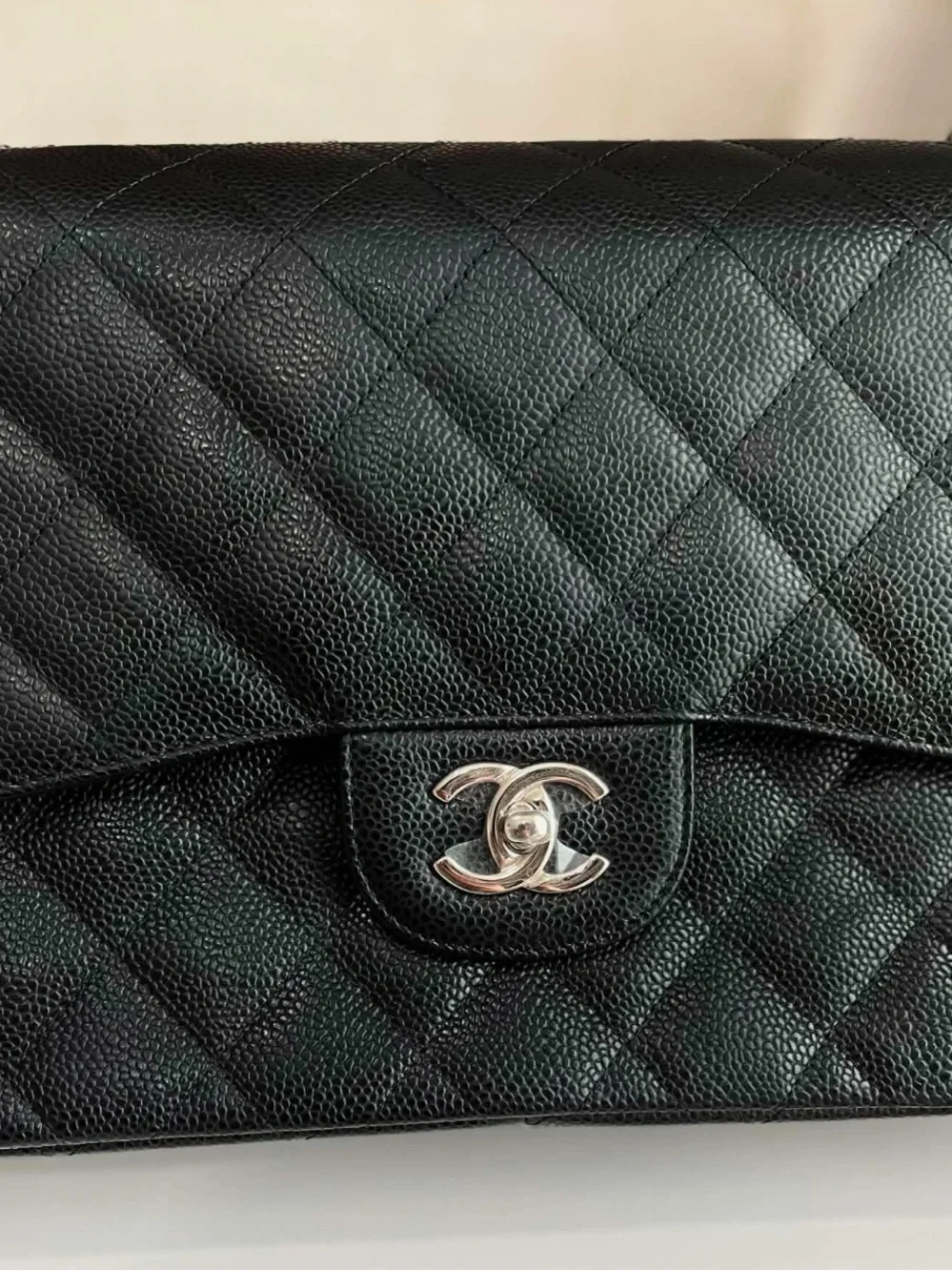 Chanel Classic Caviar Double Flap Jumbo size
